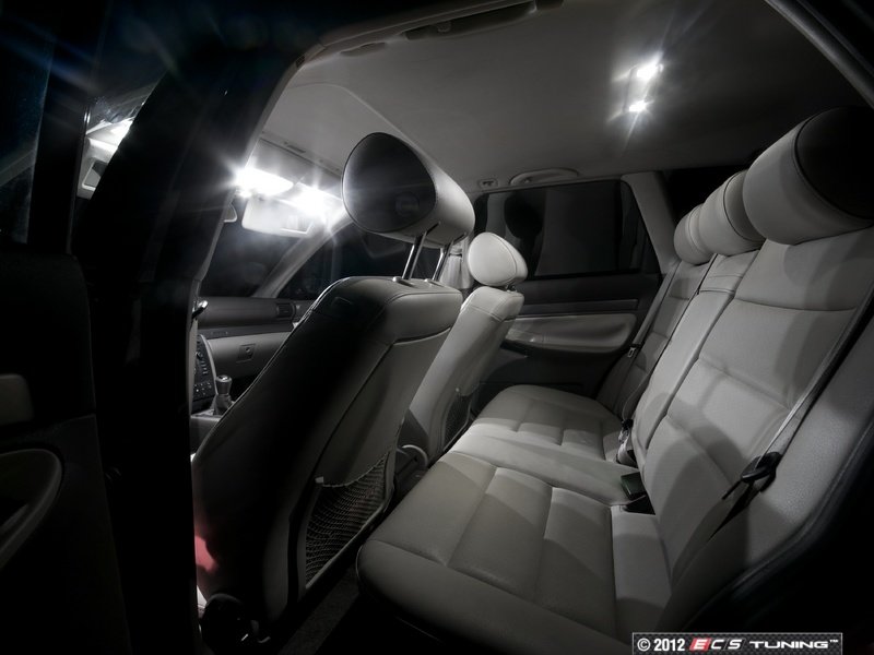 ZIYO 24-in-1 LED Interior Light Kit For Audi A4 S4 RS4 (1994-2008) - 6000K White Dome Light