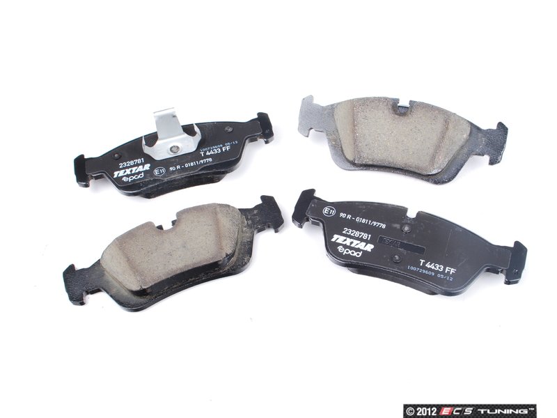 Textar Q+ Rear Brake Pads For Hyundai Accent, Elantra, I20, I30, I40, Kia Optima, Sportage – 4-Piece Set With Clips, Asbestos-Free, Made In Germany