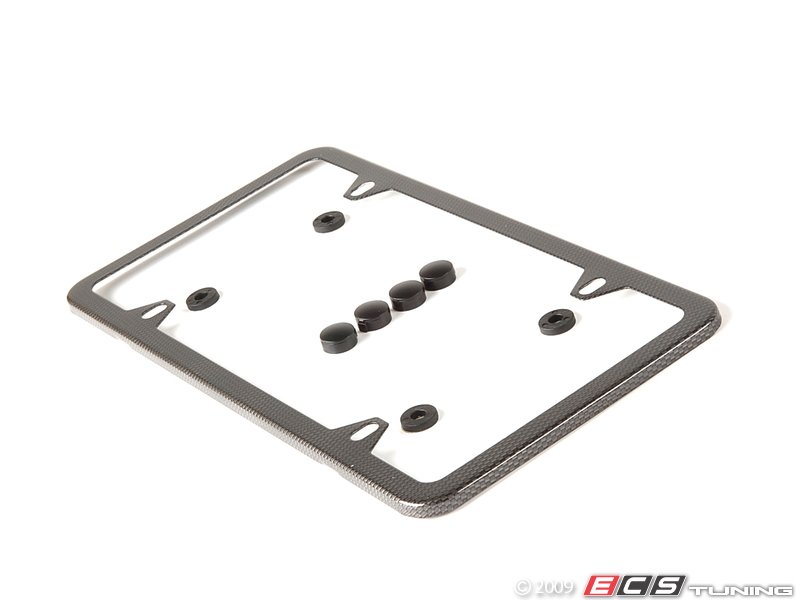 Genuine BMW 82110034723 License Plate Frame Carbon Fiber Look