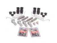 ES#2593980 - 34111157038KT3 - Front Pad And Rotor Installation Kit - Includes everything to install new front brakes including guide bolts and bushings - Assembled By ECS - BMW