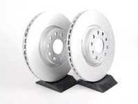 ES#257583 - 1K0615301AAKT8 - Front Brake Rotors - Pair (312x25) - Restore the stopping power in your vehicle - Genuine Volkswagen Audi - Audi Volkswagen