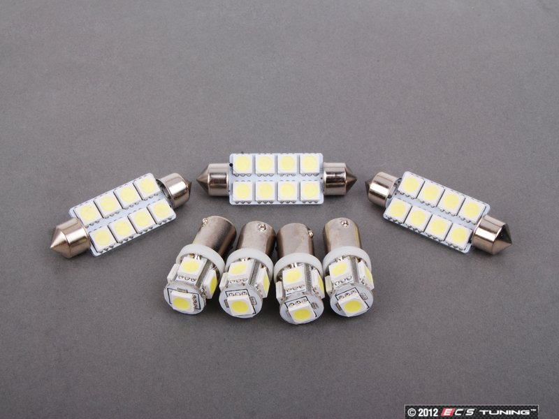 LEDFOOTLIGHTING 17-Piece White LED Interior Light Kit For BMW E91 Estate Wagon – Canbus Error Free