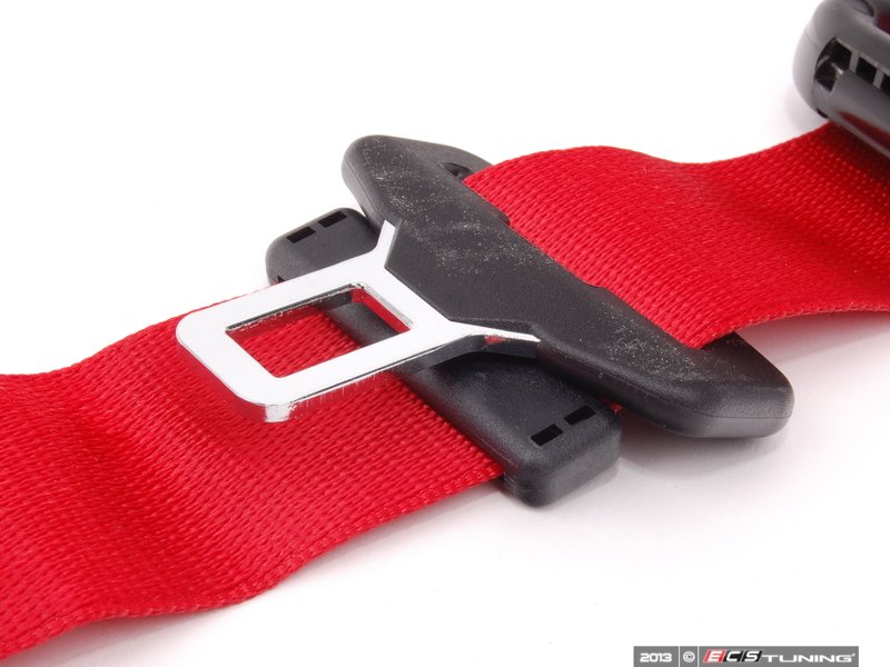 Genuine Porsche 99780303413N13 3Point Front Seat Belt Guards Red