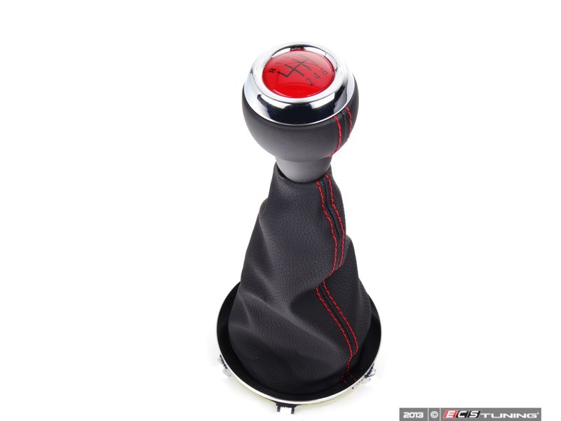 Genuine MINI 25117638583 JCW GP2 Shift Knob W/ Boot Black / Red