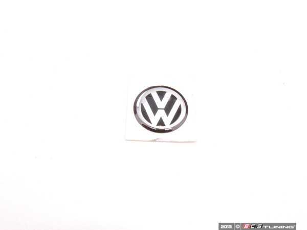 Volkswagen 000087010BR Key fob with The VW Logo Black Diameter 30 mm