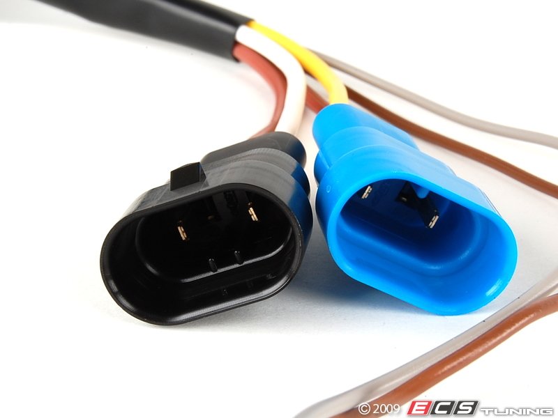 ECS HXWRV3HTX MK3 Headlight Wiring Harness Dual Bulbs
