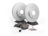 ES#257454 - 1K0698047 - Front Brake Service Kit (288x25) - Featuring Meyle rotors and Vaico pads - Assembled By ECS - Volkswagen