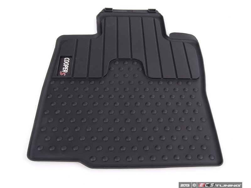 genuine mini 51472181811 cooper quot s quot logo front rubber factory floor mats set priced as set genuine mini 51472181811 cooper quot s quot logo front rubber factory floor mats set priced as set