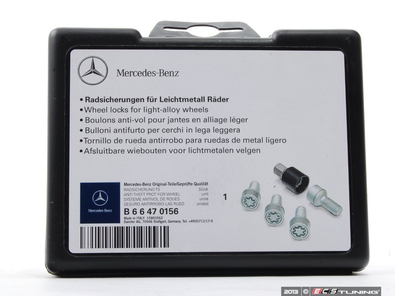 Genuine Mercedes Benz 66470156 Wheel Locks Set Of Four
