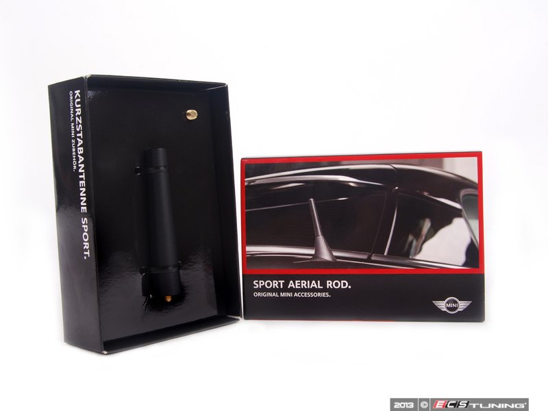 LST Short Roof Antenna With Amplifier (RAKU II) For MINI - Black, Universal Fit