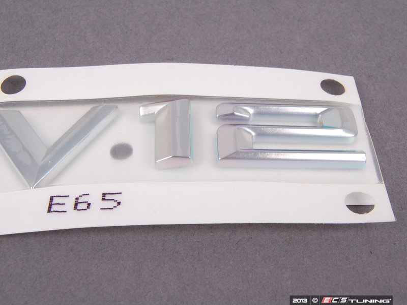 Genuine BMW - 51147033256 - V12 Emblem (51-14-7-033-256)