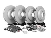 ES#2602308 - 95535140151PEKT - Performance Front & Rear Brake Service Kit - Featuring Zimmerman Z-Coated rotors and Hawk HPS brake pads - Assembled By ECS - Porsche