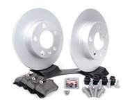 ES#257372 - 1J0698014 - Rear Brake Service Kit (232x9) - Featuring Meyle rotors and Vaico pads. - Assembled By ECS - Audi Volkswagen