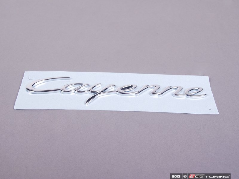 Genuine Porsche - 95855967501 - LOGO CAYENNE CHROME