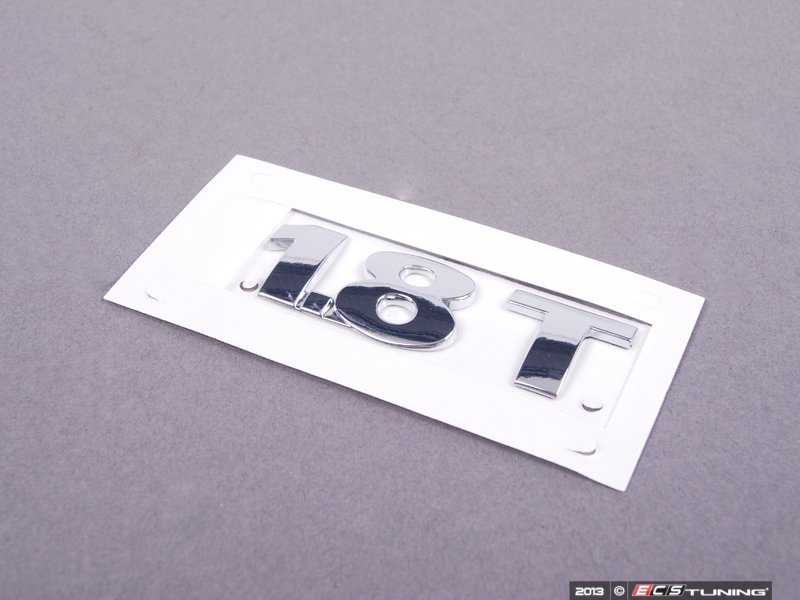 Genuine VW Volkswagen Rabbit 2.5 Chrome Emblem Decal, Rear Left/Right, 2006-2009, OEM Part 1K0853675AJ739
