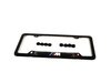 ES#196057 - 82120010404 - "///M" License Plate Frame - Black - Black stainless finish with the ///M logo - Genuine BMW - BMW