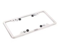 ES#2595478 - ZAW071801B - Slim Line License Plate Frame - Polished - Slim Line Frame-Polished Stainless Steel - Genuine Volkswagen Audi - Audi
