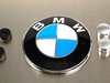 ES#196144 - 82121470312 - "BMW" Vanity Plate - Satin Silver Aluminum - Satin silver aluminum plate with BMW roundel emblem - Genuine BMW - BMW