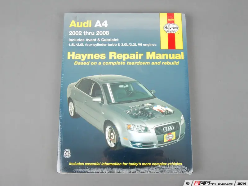 Repair Manual Haynes 15030 fits 02-08 Audi A4 Avant & Cabriolet 