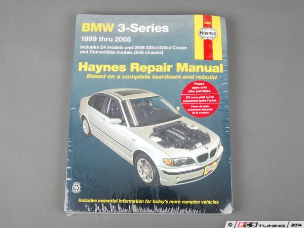 Haynes - 18022 - Haynes Repair Manual - BMW E46 3 Series/E85 Z4 Roadster