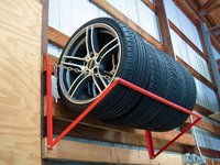 ES#2719305 - 003638SCH01A - Wall-Mounted Wheel & Tire Storage Rack - Store your wheels and tires without taking up floor space! - Schwaben - Audi BMW Volkswagen Mercedes Benz MINI Porsche