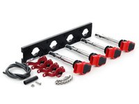 ES#2713436 - 002598ECS11AKT - 2.0T Coil Pack Conversion Kit - Stage 2 - Includes anodized black conversion plate -w- red 2.0T coils and red hold down kit - Assembled By ECS - Audi Volkswagen