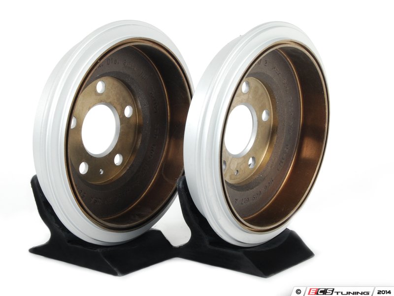Genuine Volkswagen Audi 5C0698617A Rear Brake Drum Set (5C0 698