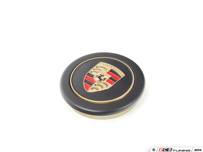 Genuine Porsche SOW91103811 Black Center Cap With Full Color