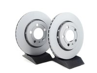 ES#483 - 8N0615601BKT1 - Rear Brake Rotors - Pair (256x22) - Quality aftermarket brake rotors - Zimmermann - Volkswagen