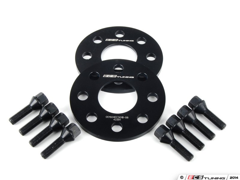 ECS - 01924ECS01B08KT1 - ECS 8mm Wheel Spacers & ECS Conical Seat Bolt Kit