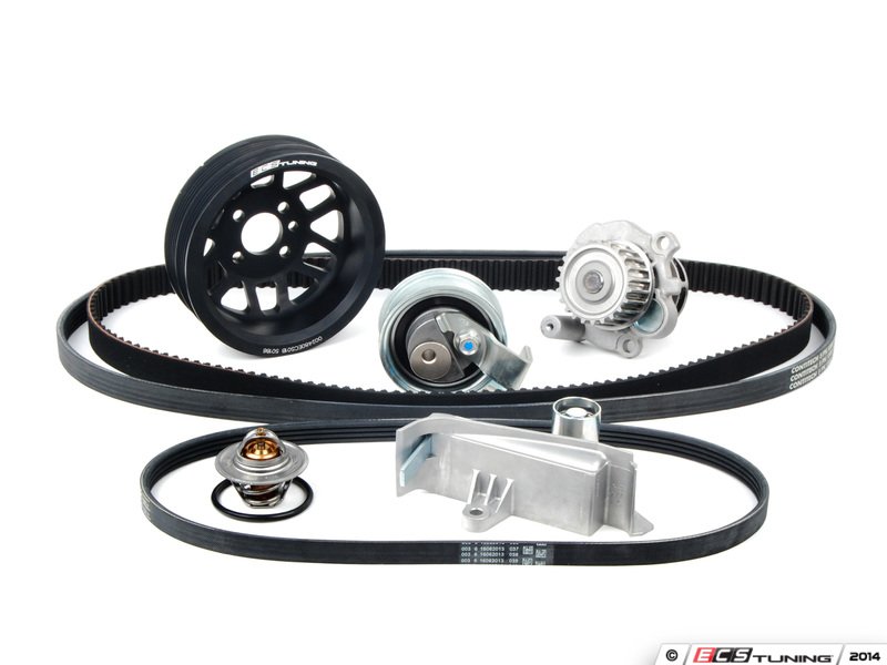 Assembled By ECS AWMTBKV2BLK Ultimate Timing Belt Kit With Lightweight Crank Pulley (NO