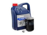 ES#2731735 - MK44C3KKT2 - Oil Service Kit - Includes large Mann oil filter and Vaico 5w-40 oil - Assembled By ECS - Audi Volkswagen