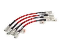ES#1402 - B6A4SSBLK - Front & Rear Exact-Fit Stainless Steel Brake Lines - Kit - Complete set of DOT-compliant lines for an improved pedal feel - ECS - Audi