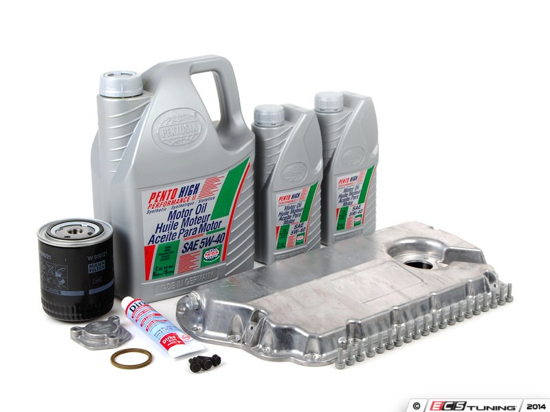 Assembled By ECS 078103604AAKT2 Oil Pan Replacement Kit