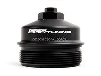 ES#2738405 - 002605ECS01A - Billet Aluminum Oil Filter Cap - Aluminum upgrade for OE plastic housing. No more damaged threads or rounded heads! - ECS - BMW