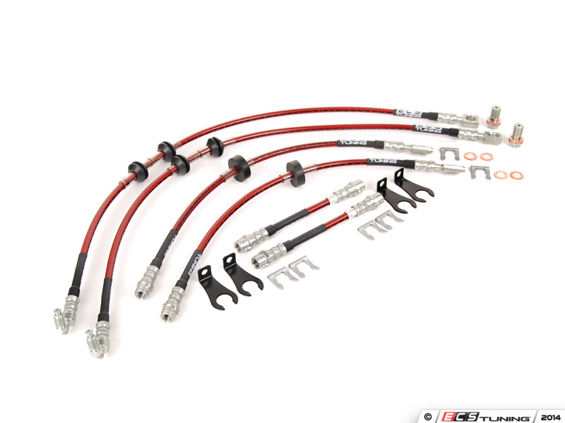 ECS News VW MKIV Jetta 1.8T ECS Exact Fit Brake Line Kit