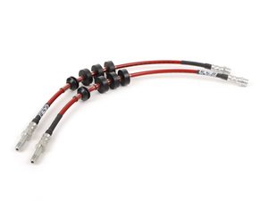 ES#3450988 - 024671ECS01 - Front Exact-Fit Stainless Steel Brake Lines - Front set of DOT-compliant lines for an improved pedal feel - ECS - Audi