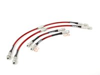 ES#5974 - 1KM698000 - Front Rear Exact-Fit Stainless Steel Brake Lines - Kit - Complete set of DOT-compliant lines for an improved pedal feel - ECS - Audi Volkswagen