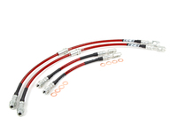 ES#2500572 - 1KM698004 - Front Rear Exact-Fit Stainless Steel Brake Lines - Kit - Complete set of DOT-compliant lines for an improved pedal feel - ECS - Audi Volkswagen