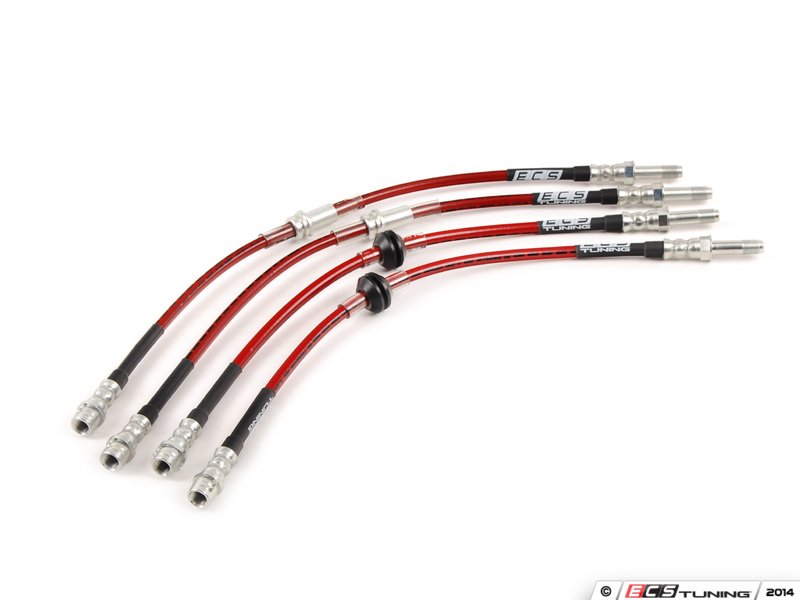 ECS E46EXKIT ExactFit Stainless Steel Brake Lines Complete Kit