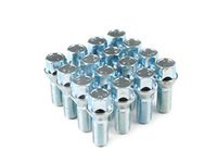 ES#2739040 - 005770ECS02KT - Conical Seat Wheel Bolt 14x1.25x27mm - Set Of 16 - Silver Zinc finish standard size complete set of bolts - ECS - MINI