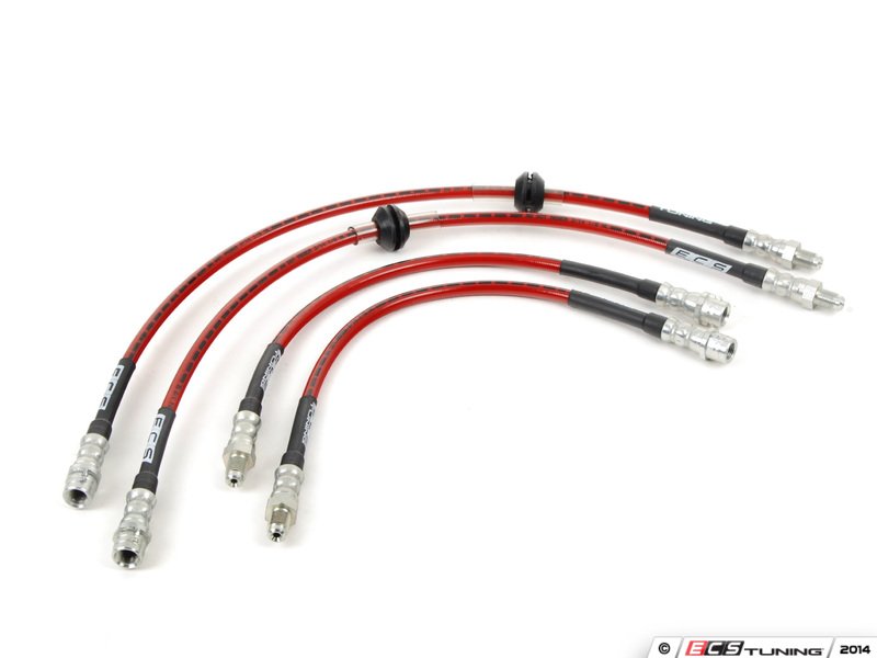 ECS 002436ECSKT ExactFit Stainless Steel Brake Lines Kit