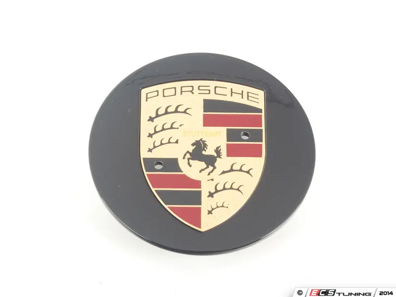 gloss black porsche center caps