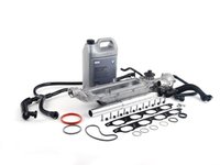 ES#2724958 - 11141439975KT1 - Water Pipe Service Kit - Addresses common low-mileage failure caused by poor OEM o-ring/pipe design. More advanced service kit with German-made Geba water pump with metal impeller - Assembled By ECS - BMW