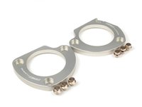 ES#2738789 - 001718ECS02 - ECS Strut Tower Plate Kit - Silver - Thick protective plates with a clear anodized finish. Brawny and beautiful! - ECS - MINI