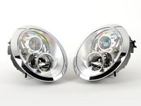 ES#2762291 - HMINI01HL-CC - Projector Chrome Headlights - Pair - Chrome ring and housing projector headlight set! - Helix - MINI