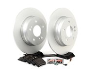 ES#2762646 - 2044230112KT6 - Rear Brake Service Kit - Non Sport - Featuring Meyle rotors and OP Parts pads - Assembled By ECS - Mercedes Benz