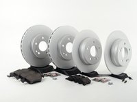 ES#2762657 - 2034210312KT11 - Front & Rear Brake Service Kit - Featuring Meyle rotors and OP Parts pads - Assembled By ECS - Mercedes Benz