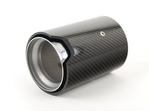 ES#2756082 - 18302355889 - Carbon Fiber Finish M Performance Exhaust Tip - Priced Each - Covered in Carbon Fiber this ///M Exhaust tip is sure to set your ride apart from the rest - Genuine BMW M Performance - BMW