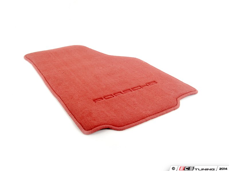 Genuine Porsche 00004480084M30 Set Of Floor Mats Boxster Red